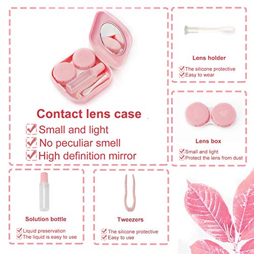 4PCS Contact Lens Case, Colorful Contact Lens Box Holder Container, Outdoor M...