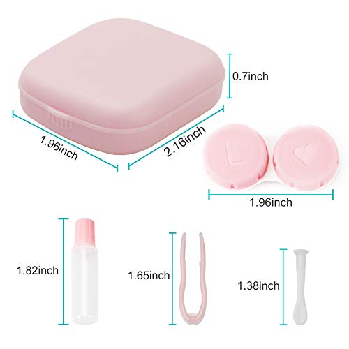 4PCS Contact Lens Case, Colorful Contact Lens Box Holder Container, Outdoor M...