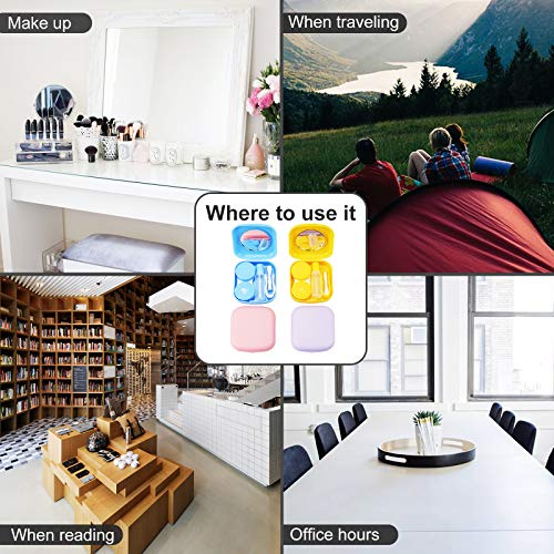 4PCS Contact Lens Case, Colorful Contact Lens Box Holder Container, Outdoor M...