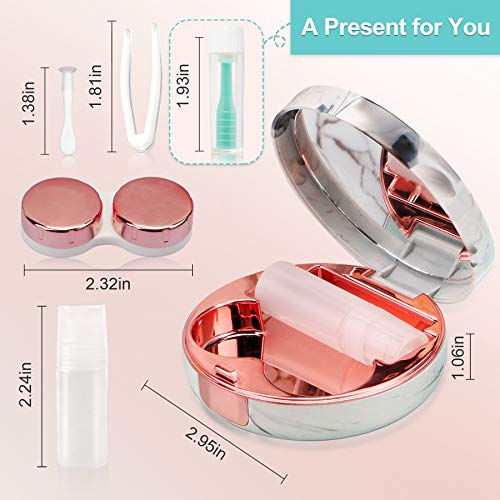 Contact Lens Case with Large Contact Remover, Contact Lenses Case Kit with Mi...