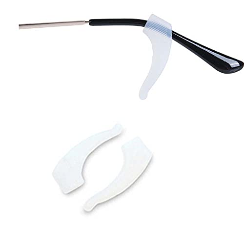 3PCS Premium Leather Eyeglass Straps and 3Pairs Clear Anti-Slip Eyeglass Ear ...