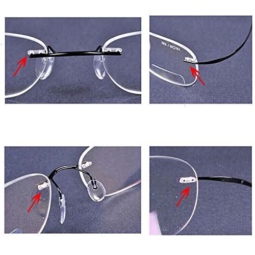 Rimless Glasses Accessories Rubber Plug Eyeglass Repair Accessories Double Ru...