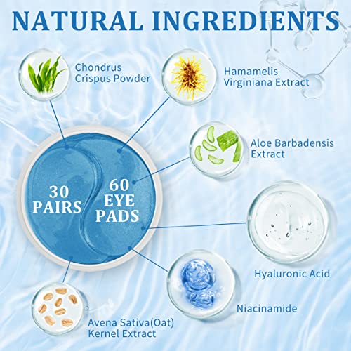 Under Eye Patches, R.A.V Hyaluronic Acid Eye Mask, Collagen Eye Pads for Dark...