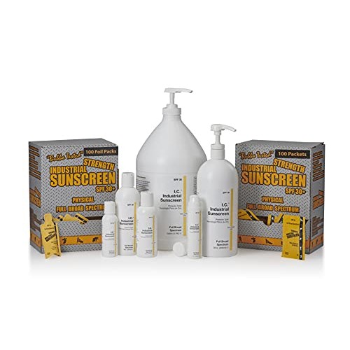 R&R Lotion Box of 50-5ML Packet Industrial Zinc Oxide Sunscreen SPF36, Full B...