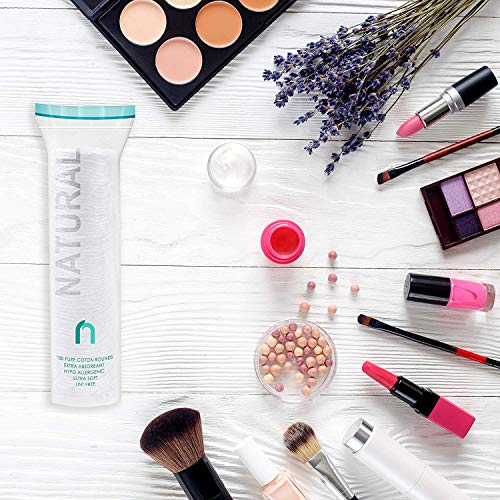 R-NEU Cotton Rounds, 400 Count Makeup Remover and Facial Cleansing Round Cott...