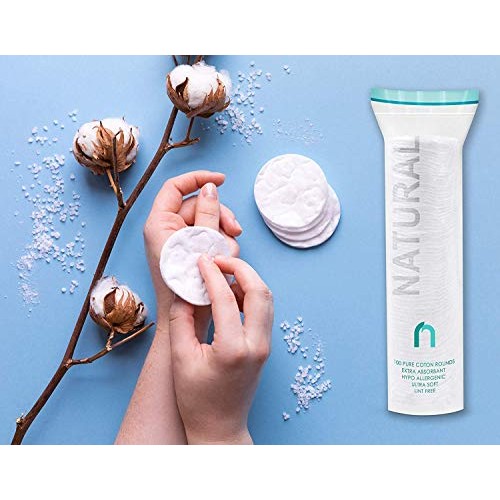 R-NEU Cotton Rounds, 400 Count Makeup Remover and Facial Cleansing Round Cott...