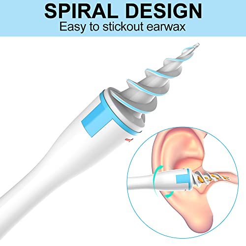 2022 Spiral Ear Wax Removal Tool, Ear Cleaner kit Q-Grips Earwax Remover with...