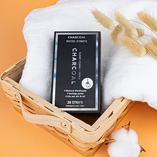 Rosa Acca Charcoal Deep Cleansing Pore Strips 28 pcs, Nose Strips for Blackhe...