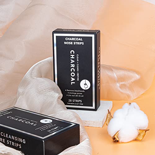 Rosa Acca Charcoal Deep Cleansing Pore Strips 28 pcs, Nose Strips for Blackhe...