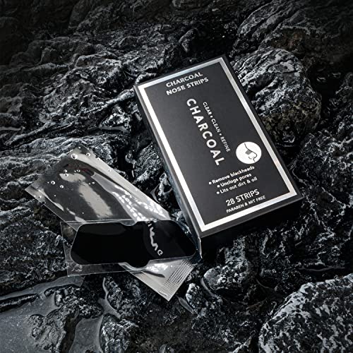 Rosa Acca Charcoal Deep Cleansing Pore Strips 28 pcs, Nose Strips for Blackhe...