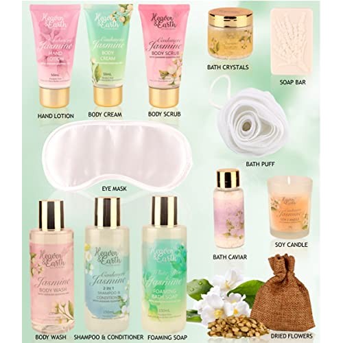 Organic Spa Gift Baskets For Women! Luxury Holiday Gift Bath and Body Gift Se...