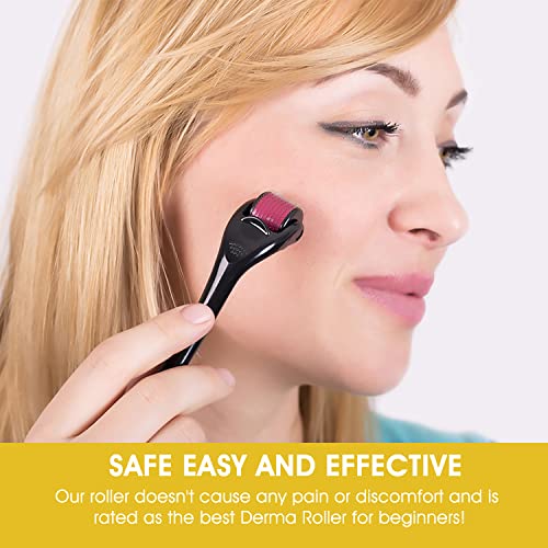 Derma Roller for Face and Skin Care - 0.25 mm - Includes Free Storage Case