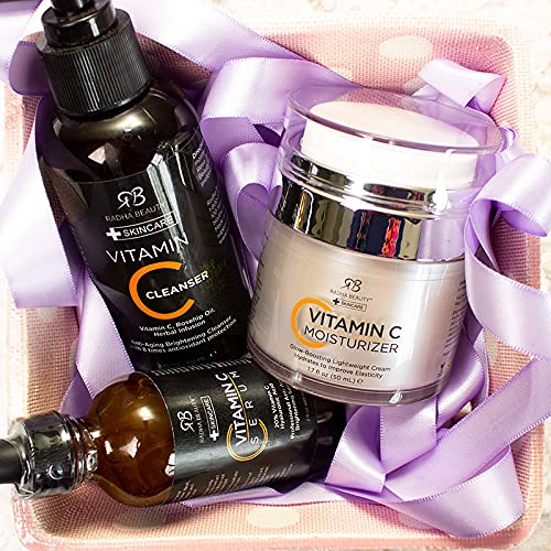 Radha Beauty Vitamin C Complete Facial Care Kit - 3-in-1 Anti-Aging Set with ...