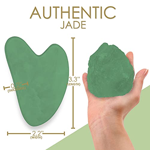 Radiant Harmony Gua Sha - Aventurine Jade Gua Sha Massage Tool as Face Massag...