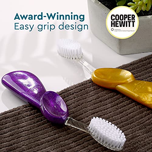 RADIUS Big Brush BPA Free & ADA Accepted Toothbrush Designed to Improve Gum H...