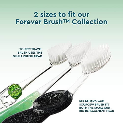 RADIUS Toothbrush Replacement Brush Heads 2-Count Improve Gum Health & Reduce...