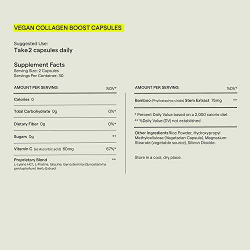 Rae Vegan Collagen Boost Capsules - Plant Based Collagen Supplement for Women...