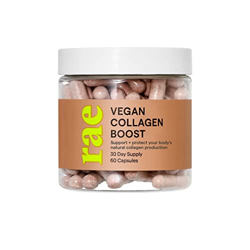 Rae Vegan Collagen Boost Capsules - Plant Based Collagen Supplement for Women...