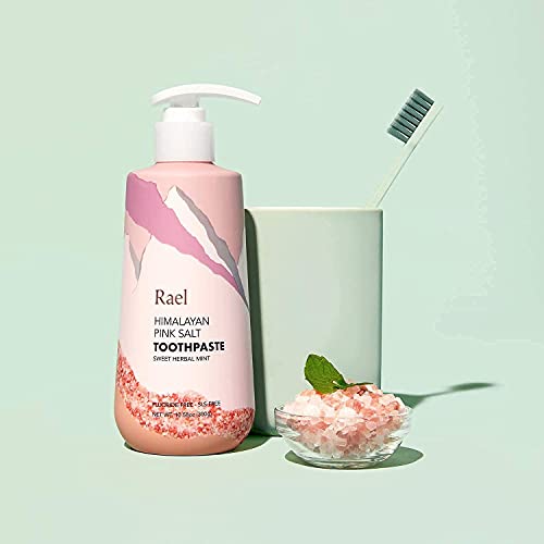 Rael Himalayan Pink Salt Toothpaste - Natural, Vegan, Paraben-Free, Fresh Bre...