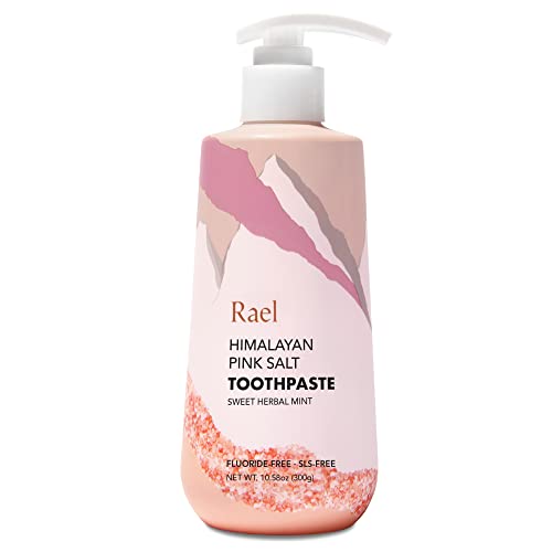 Rael Himalayan Pink Salt Toothpaste - Natural, Vegan, Paraben-Free, Fresh Bre...
