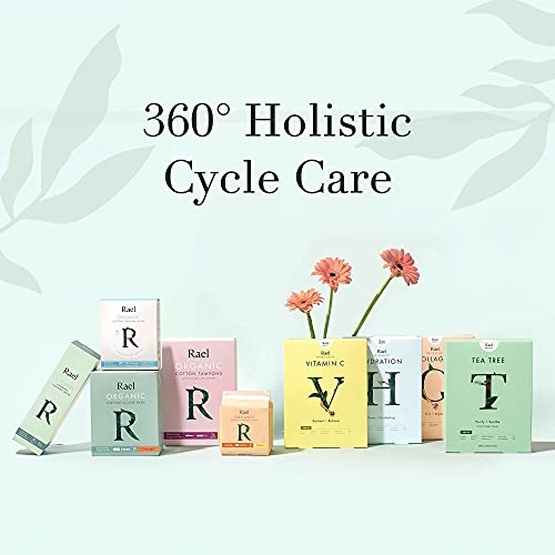 Rael Organic Cotton Compact Tampons - Plant Based Applicator, Chlorine Free, ...