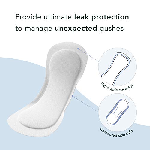 Rael Organic Cotton Cover Incontinence Pads - Moderate Absorbency, Bladder Co...