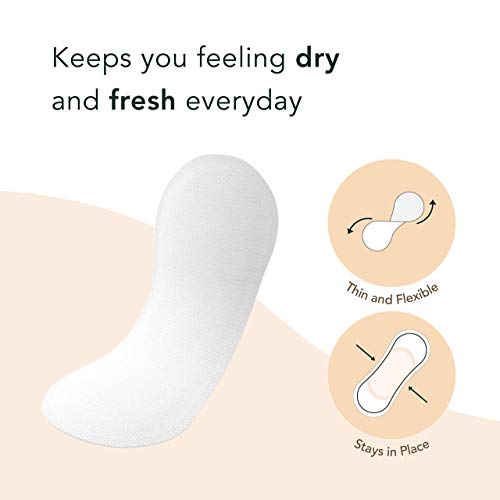 Rael Organic Cotton Cover Panty Liners - Everyday Freshness, Daily Panty Line...