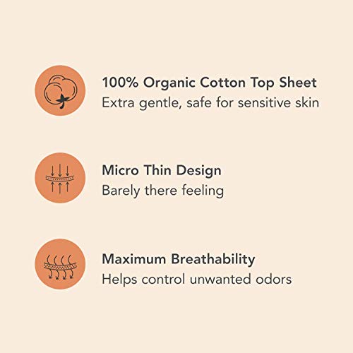 Rael Organic Cotton Cover Panty Liners - Everyday Freshness, Daily Panty Line...