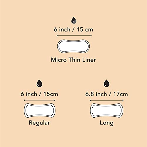 Rael Organic Cotton Cover Panty Liners - Everyday Freshness, Daily Panty Line...