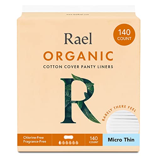 Rael Organic Cotton Cover Panty Liners - Everyday Freshness, Daily Panty Line...