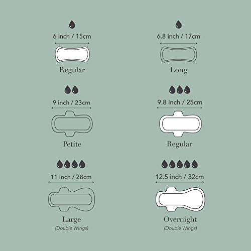 Rael Period Essential Value Set - Organic Cotton Cover Regular & Overnight Pa...