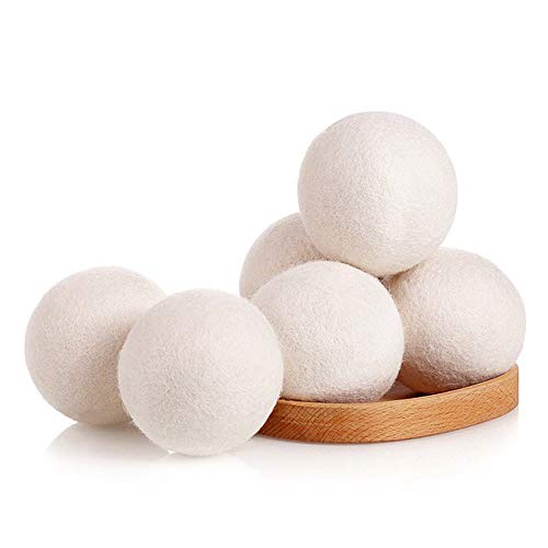 Wool Ball, Raffaelo Wool Dryer Balls XL Premium Reusable Natural Fabric Softe...