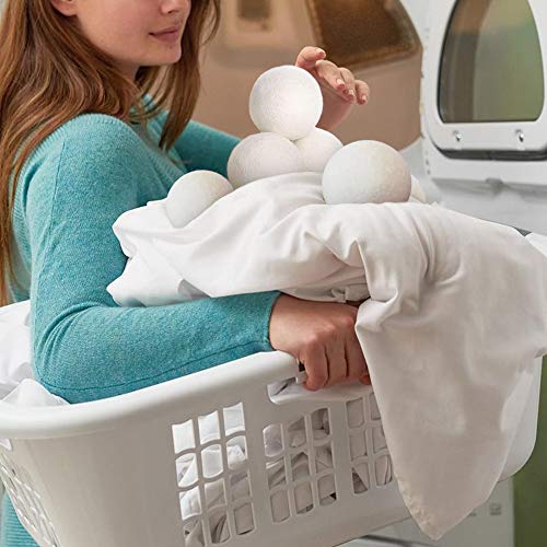Wool Ball, Raffaelo Wool Dryer Balls XL Premium Reusable Natural Fabric Softe...