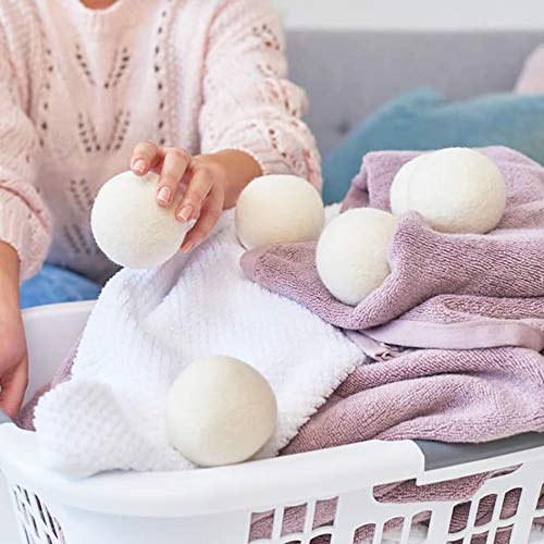 Wool Ball, Raffaelo Wool Dryer Balls XL Premium Reusable Natural Fabric Softe...