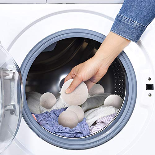 Wool Ball, Raffaelo Wool Dryer Balls XL Premium Reusable Natural Fabric Softe...