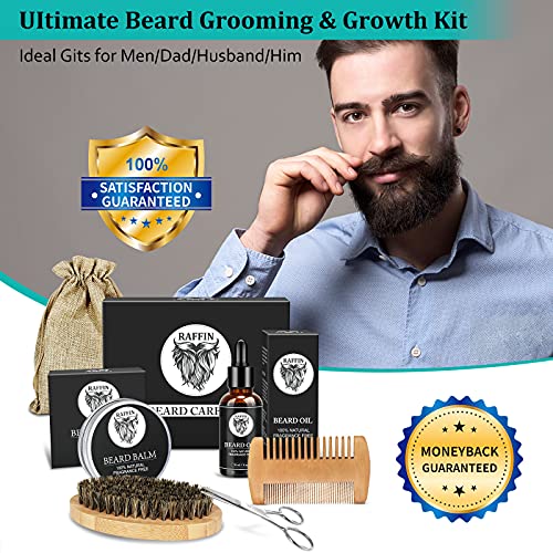 Beard Kit for Men - Beard Grooming Kit with Beard Oil, Beard Balm, Beard Brus...