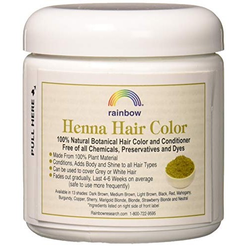 Rainbow Research Henna Hair Color and Conditioner Persian Dark Brown Sable - ...