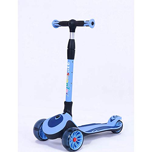 Raincoat 3 Wheel Kick Scooter Anti-Slip Deck Lean to Steer Adjustable Height ...