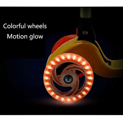 Raincoat 3 Wheel Kick Scooter Anti-Slip Deck Lean to Steer Featuring Led Ligh...