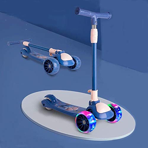 Raincoat 3 Wheel Kick Scooter Anti-Slip Deck Lean to Steer Featuring Led Ligh...