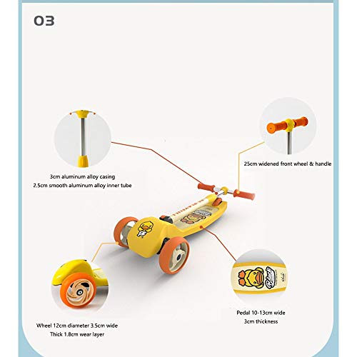 Raincoat 3 Wheel Scooter Easy Folding System Height Adjustable Handlebars Til...
