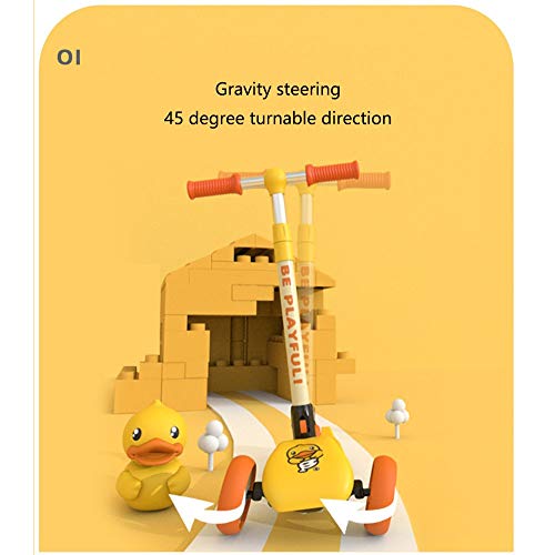 Raincoat 3 Wheel Scooter Easy Folding System Height Adjustable Handlebars Til...