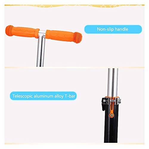 Raincoat Four-Wheel Scooter with Led Light-Emitting Wheels Adjustable Handle ...