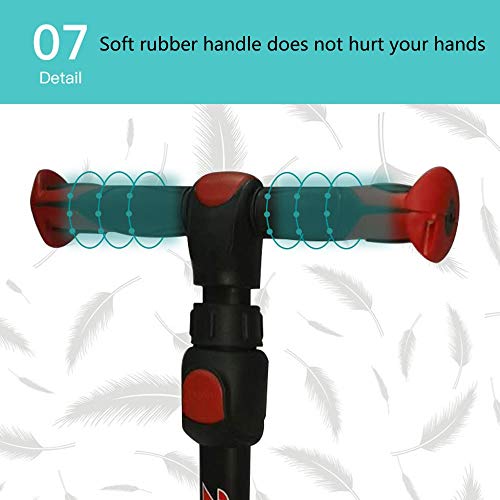 Raincoat Kids 3 Wheel Scooter Featuring Led Light-Up Wheels Adjustable Height...