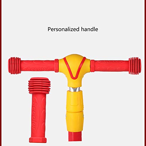 Raincoat Kids 4 Wheel Scooter Featuring Led Light-Up Wheels Adjustable Height...