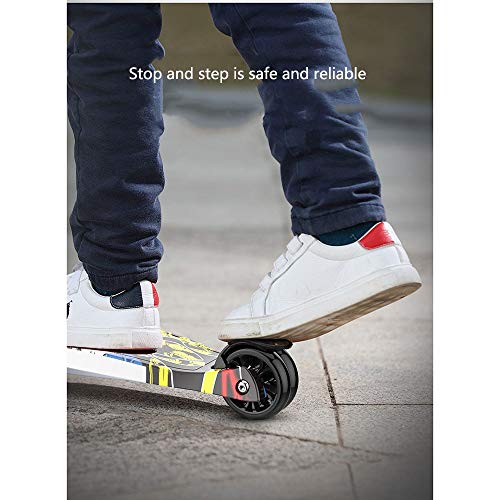 Raincoat Kids Foldable 4 Wheel Scooter Height Adjustable Kick Scooters with w...