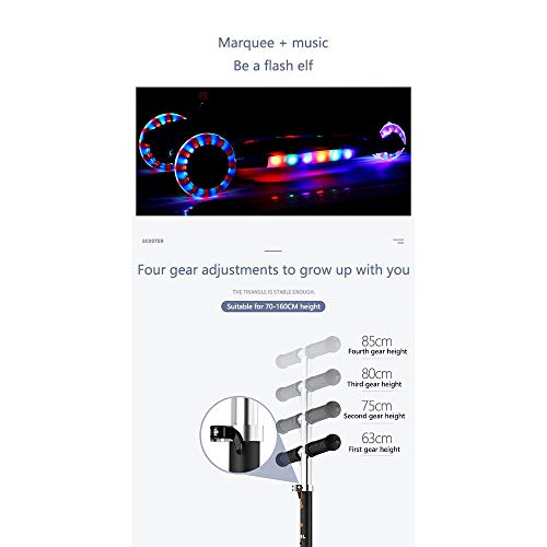 Raincoat Light Weight 4 Wheel Tilt and Turn Kick Scooter with Led Light Up Wh...