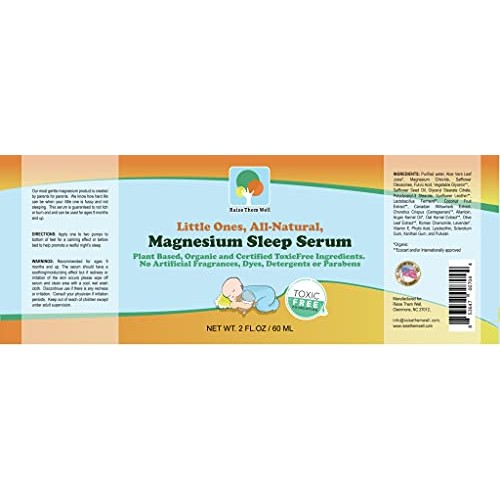 Magnesium Sleep Serum For Kids - All Natural Rub for Kids and Babies, Toxic F...