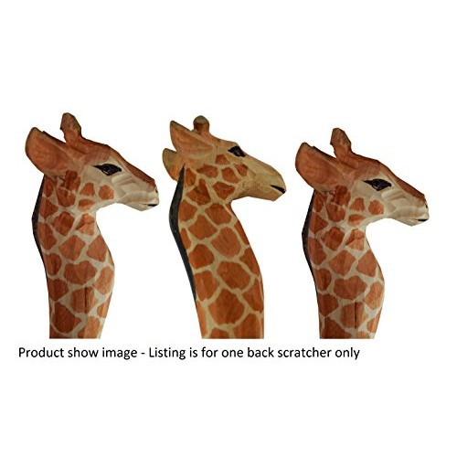 Back Scratcher Hand Crafted Animal for Men Women Wooden Backscratcher (Giraffe)