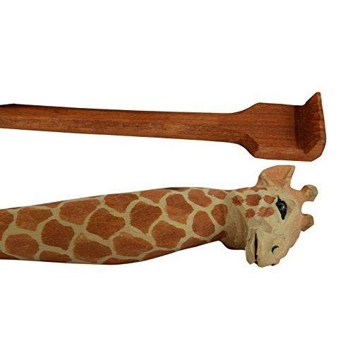 Back Scratcher Hand Crafted Animal for Men Women Wooden Backscratcher (Giraffe)